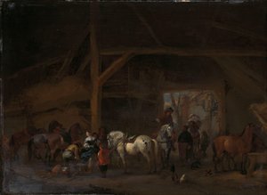 Stáj od Philips Wouwerman