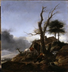 Zastávka pro cestující od Philips Wouwerman
