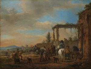 Jezdecká škola Jezdecká škola od Philips Wouwerman