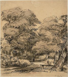 Cesta v lese od Philips de Koninck
