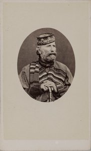 Portrét Giuseppe Garibaldiho 1807-1882, 1882. od Photo studio Alessandro Pavia.