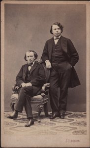 Johannes Brahms 1833-1897 a Josef Joachim 1831-1907, 1867. od Photo studio J. Reiner.