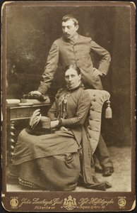Portrét Mette a Paula Gauguinových, 1885. od Photo studio Julie Laurberg and Franziska
