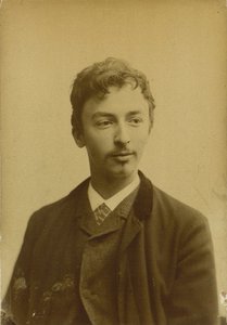 Portrét Vilhelma Hammershøi 1864-1916, 1891. od Photo studio Müller and Co..