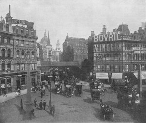 Ludgate Circus a Ludgate Hill, City of London, c1910 1911