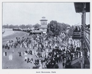 Dostihová dráha Ascot, Perth (černobílá fotografie) od Photographer Australian
