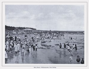 Back Beach, Williamstown, Port Phillip (černobílá fotografie)