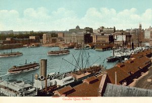 Circular Quay, Sydney (barevná fotografie)
