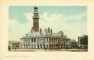 Hasičská stanice, Melbourne, Victoria, Austrálie (foto)