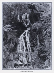 Mathinna Falls, Healesville (černobílá fotografie) od Photographer Australian