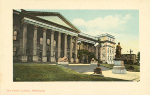Melbourne Public Library, Victoria, Austrálie (foto)