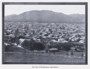 Město Rockhampton, Queensland (černobílá fotografie) od Photographer Australian