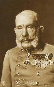 Císař František Josef I. Rakouský (čb fotografie)