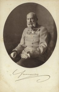 Rakouský císař František Josef I. (čb fotografie)