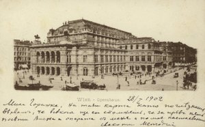 Vídeňská státní opera (čb fotografie)