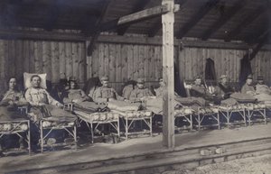 Zranění vojáci rakousko-uherské armády, 1. světová válka
