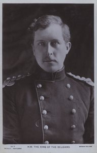 Albert I., belgický král (černobílá fotografie)