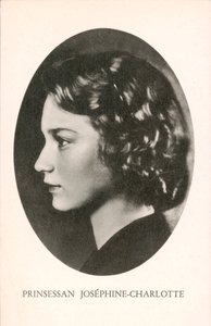 Belgická princezna Josephine-Charlotte (č/b fotografie)