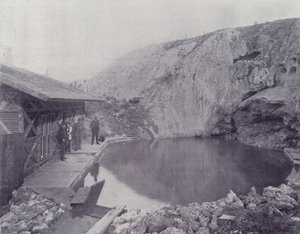 Kanada: The Basin, Hot Springs, Banff (č/b foto)