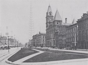 King Street, Hamilton (černobílá fotografie) od Photographer Canadian
