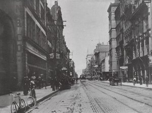 King Street, Toronto (černobílá fotografie)