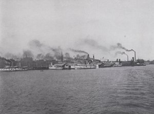 The Harbour Front, Toronto (černobílá fotografie)