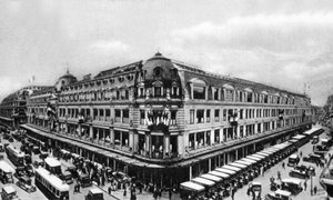 Dobrý trh, c. 1910 (černobílá fotografie) od Photographer French