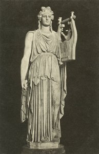 Apollo Barberini, starověká římská socha ve sbírce Glyptothek, Mnichov, Německo (č/b foto) od Photographer German