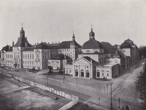 Charlottenburg, Akademie umění a univerzita hudby (černobílá fotografie) od Photographer German