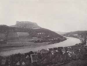Lilienstein (černobílá fotografie) od Photographer German