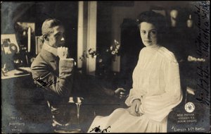 Vévodkyně Cecilie s Vilémem Pruským od Photographer German