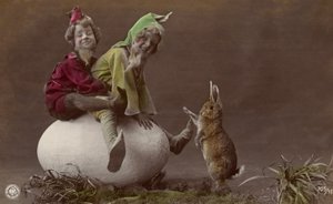 Velikonoční přání se skřítky (barevné foto) od Photographer German