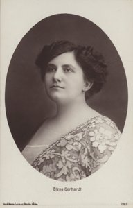 Elena Gerhardt, německá operní pěvkyně (č/b foto) od Photographer German