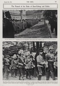 Pohřeb Alfreda, vévody ze Saxe-Coburg a Gotha, druhého syna královny Viktorie a prince Alberta, Coburg, Německo od Photographer German