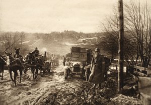 Německé jednotky ve Finsku (černobílá fotografie) od Photographer German