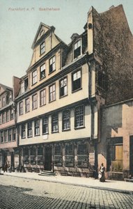 Goethův dům, Frankfurt (barevné foto) od Photographer German