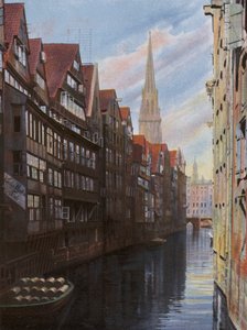 Hamburk: Flotila poblíž Groningerstrasse (foto) od Photographer German