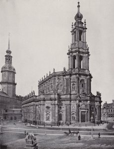 Katolický dvorní kostel (černobílá fotografie) od Photographer German