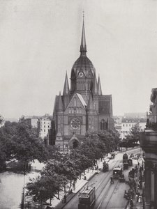 Kostel svatého Kříže (č/b foto) od Photographer German
