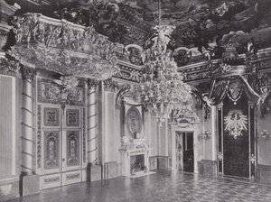Konigliches Schloss, Thronsaal (černobílá fotografie) od Photographer German