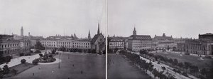 Lipsko: Panorama z Augustusplatz (černobílá fotografie) od Photographer German