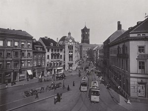 Molkenmarkt, Spandauer Strasse a radnice (č/b foto) od Photographer German