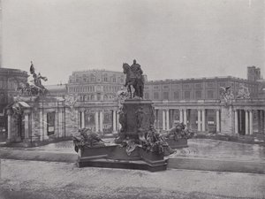 Nationaldenkmal Kaiser Wilhelm I (černobílá fotografie) od Photographer German