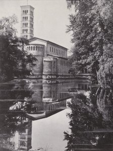 Postupim, Friedenskirche (černobílá fotografie) od Photographer German