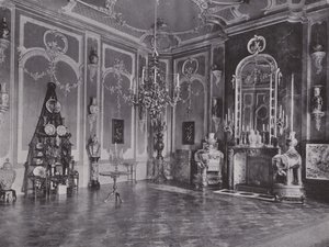Postupim, Nový palác, Japonský salon (černobílá fotografie) od Photographer German