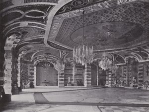 Postupim, Nový palác, Shell Hall (černobílá fotografie) od Photographer German