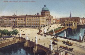 Schlossbruecke a královský palác, Berlín, Německo (foto) od Photographer German