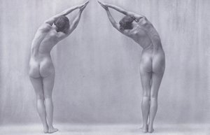 Krásné tělo, tělesná kultura pro ženy (černobílá fotografie) od Photographer German
