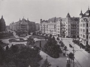 Viktoria Luise-Platz (černobílá fotografie) od Photographer German
