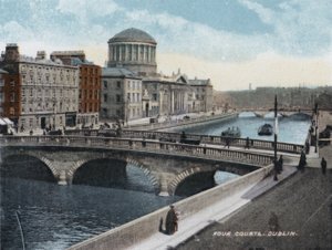 Four Courts, Dublin (barevné foto) od Photographer Irish